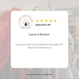 Leave a Review⭐️⭐️⭐️⭐️⭐️